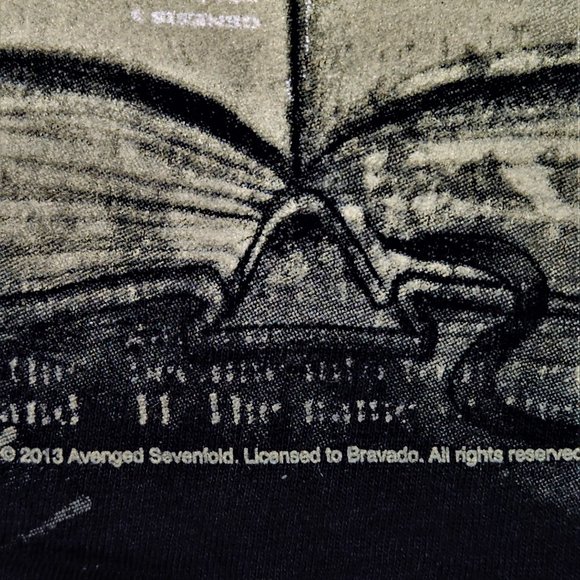 Avenged Sevenfold Reading Hail To The King A7X metal rock Official T-Shirt M NWT - Picture 3 of 3